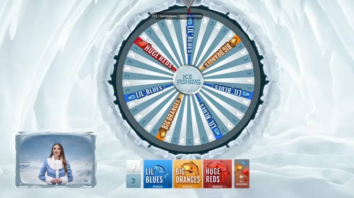 Ice Fishing game interface
